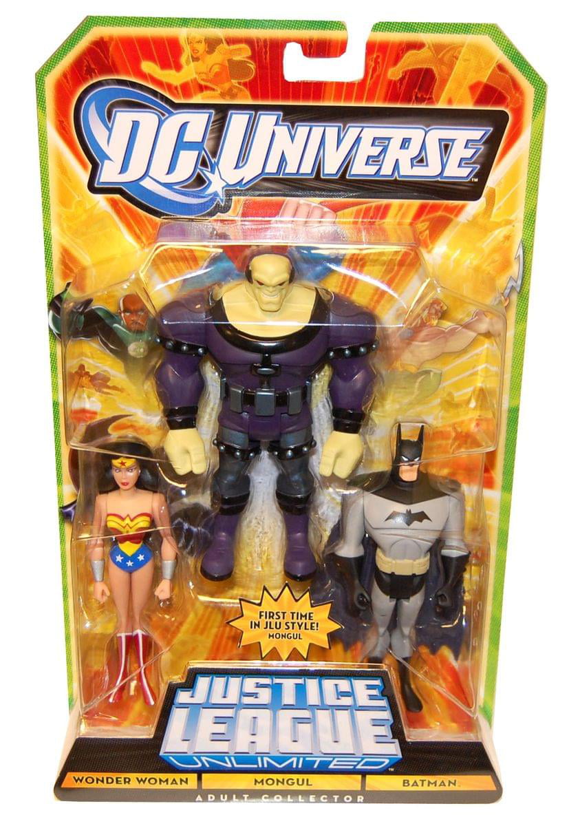 DC Universe Justice League Unlimited Wonder Woman, Mongul & Batman Action  Figure