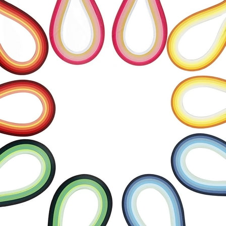 1200PCS 6 Colors Quilling Paper Strips Quilling Art Strips 3mm Paper Craft Supplies for Paper Art DIY Craft Projects-Mixed Color DIY