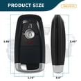 thumbnail image 2 of AKS KEYS Replacement for Ford Smart Key 3 Buttons That Uses FCC M3N-A2C93142300 - 315 MHz, 2 of 6