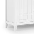 thumbnail image 3 of WyndenHall  Freemont SOLID WOOD 54 inch Wide Transitional Sideboard Buffet and Wine Rack - 54 W x 17 D x 36 H White, 3 of 5