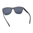 thumbnail image 4 of Kush Mens Rounded Rectangular Horn Rim Matte Sporty Plastic Sunglasses Matte Grey - Black, 4 of 4
