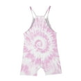 thumbnail image 3 of Odeerbi 5-14 Years Kids Girls Summer Jumpsuit Cute Tie-Dye Camisole Romper Casual Breathable Comfortable Overalls Bib Overall Shorts with Pockets, 3 of 5