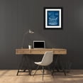 thumbnail image 3 of Vision Studio 15x18 Black Ornate Wood Framed with Double Matting Museum Art Print Titled - Antique Ship Blueprint II, 3 of 4