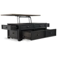 thumbnail image 3 of Signature Design by Ashley Tyler Creek 4 Drawer Coffee Table with Lift Top, Grayish Brown/Black, 3 of 8