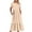 Beige, variant on Quinlirra Sundresses for women 2025 with sleeves Women's Summer Casual Short Sleeve Crewneck Dress Casual Flowy Tiered Maxi Beach Dress With Pockets