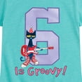 thumbnail image 3 of Pete the Cat -  Happy 6th Birthday - Toddler And Youth Girls Short Sleeve Graphic T-Shirt, 3 of 6