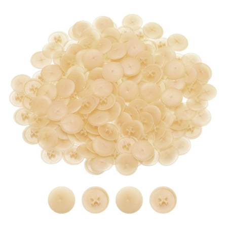 Uxcell 300Pcs Plastic Screw Caps for Phillips Screws Head, 17mm Screw Cap Covers, White-Maple