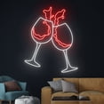 thumbnail image 4 of Handmadetneonsign Wine Cheers Neon Light, Wine Neon Sign, Wine Glass Led Light, Drinking Wine Sign, 4 of 5