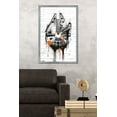 thumbnail image 2 of Star Wars: Saga - Falcon Black And Orange Wall Poster, 22.375" x 34", Framed, 2 of 2