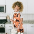 thumbnail image 4 of Halloween Cats Pumpkins and Bats Kids Aprons for Girls and Boys,Adjustable Neck Strap Toddler Aprons for Kids Cooking Baking,23.6"x19", 4 of 5