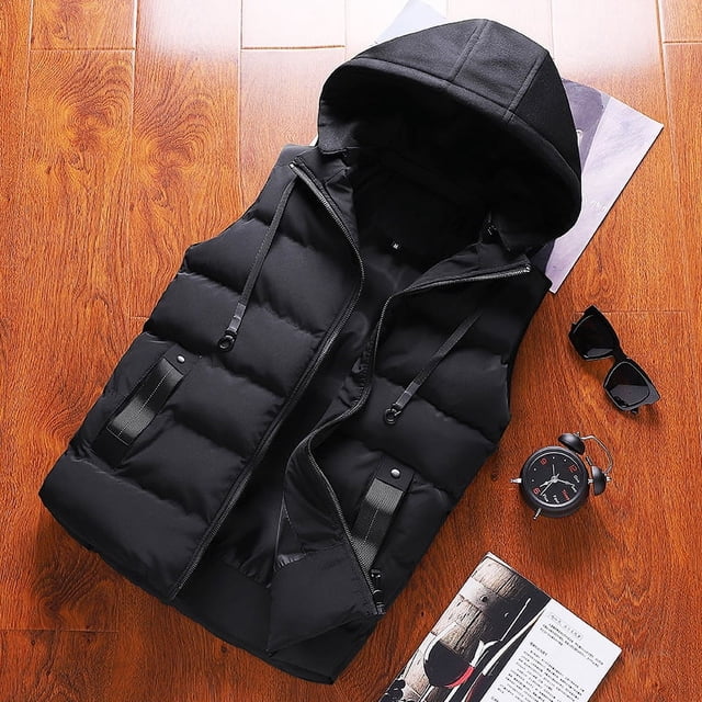 Chaleco desmontable de otoño e invierno para hombre, chaleco de algodón con plumón de eBay