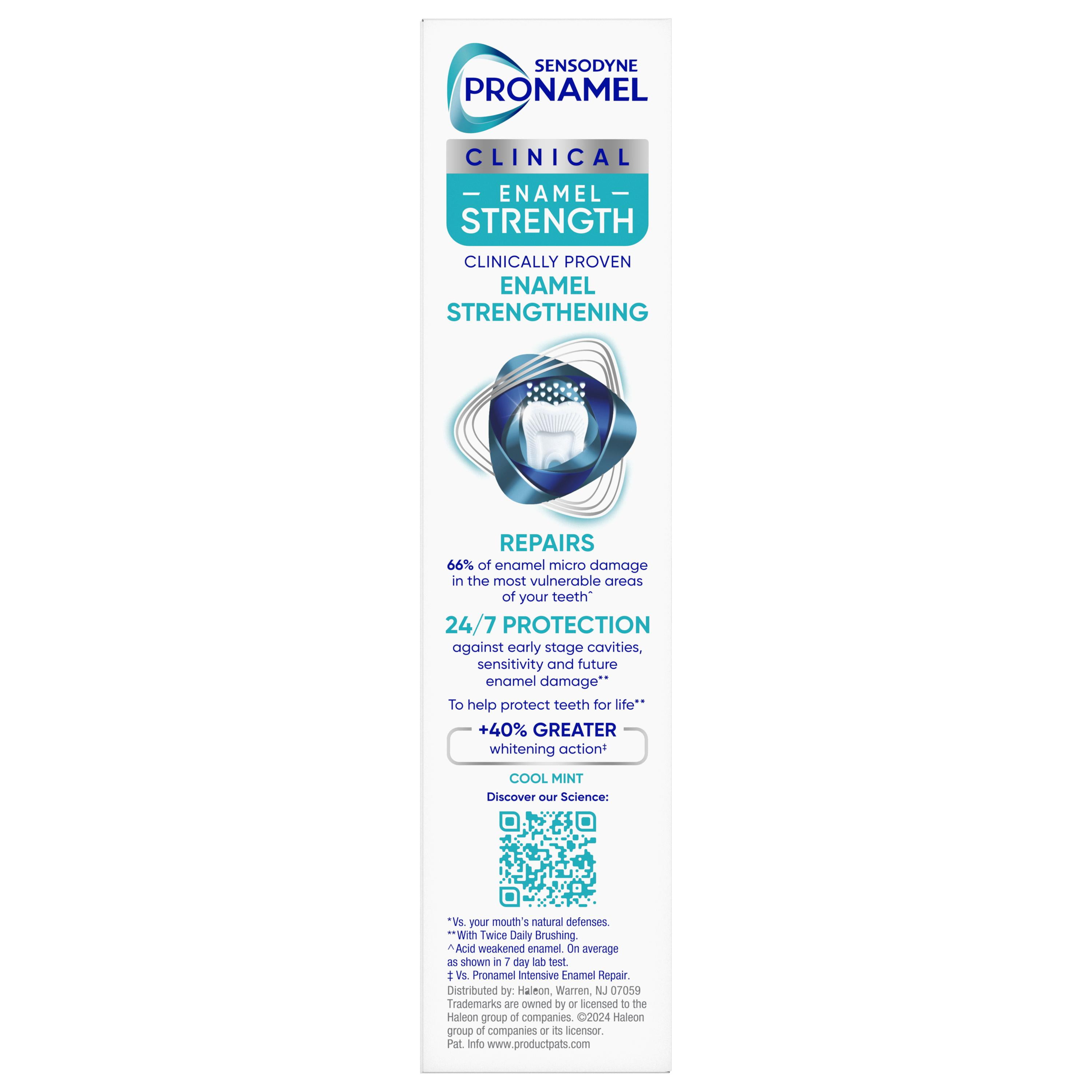 Sensodyne Pronamel Clinical Enamel Strength Toothpaste, Whitening Action, 2.3 oz