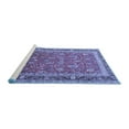 thumbnail image 2 of Ahgly Company Machine Washable Indoor Rectangle Persian Blue Traditional Area Rugs, 7' x 9', 2 of 4