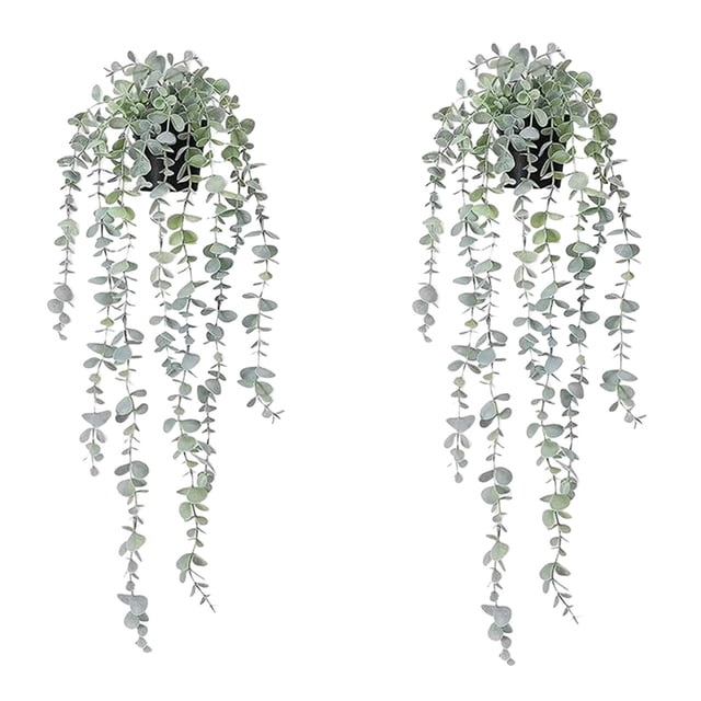 Vigne Suspendue avec Verdure pour Présentations Décoratives Intérieures et Extérieures 2 Pcs