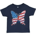 thumbnail image 3 of Inktastic Patriotic Butterfly Girls Toddler T-Shirt, 3 of 5