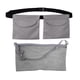 thumbnail image 2 of Soporte de drenaje suave ajustable con diseño de malla para ducha y doble bolsa de drenaje personal Gris, 2 of 9