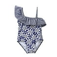 thumbnail image 1 of Girls Onesie Flowers Bathing Suit, 1 of 1
