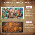 thumbnail image 5 of Bull among tropical leaves Funny Personalized License Plate Rust-proof Stainless Steel Metal License Plate Suitable For Men And Women 12.2" x 6.2", 5 of 7