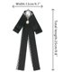 thumbnail image 2 of INSPIRE CHIC Women's Lace Pre-Tied Bow Tie Retro Bowknot Pin Bowties Satin Brooch Negro, 2 of 4