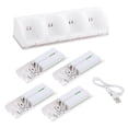 thumbnail image 2 of Deyuer Gaming Handle Charger with LED Light Indicator Easy Installation Convenient Stable Output Portable Game Component 4-in-1 Remote Controller Gaming Handle Charging Dock for WII Gamepad, 2 of 7