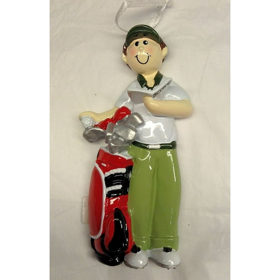Golfer Boy Personalized Christmas Ornament DO-IT-YOURSELF