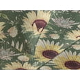 thumbnail image 3 of Ambesonne Sunflowers Quilted Coverlet 3 Pcs, Nostalgic Floral Summer, King Size, Pastel Yellow Dark Rust, 3 of 4