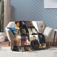 thumbnail image 5 of Blanket Theo James Soft and Comfortable Warm Fleece Throw Blankets Yoga Blankets Beach Blanket Picnic Blankets Gift for Dorm room office decor Sofa Bed Camping Travel All Season, 5 of 6