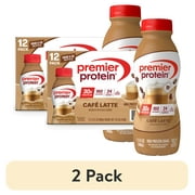(2 pack) Premier Protein Shake, Café Latte, 30g Protein, 11.5 fl oz, 12 Ct