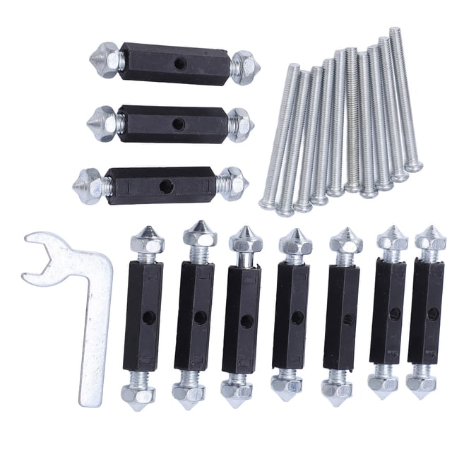 Kit d'Outils de Réparation de Boîte Murale, Installation Encastrée de Cassette, Ensemble d'Outils d'Isolation avec 10 Tiges de Support, 10 Clés, Dispositif de Réparation de Cassette pour Interrupteur de Type