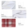 thumbnail image 4 of Dailycode Kitchen Wash Cloths with Hanging Loops Absorbent Absorbent Quick Drying Hand Towels, 2 Pack, Red and White Plaid, 4 of 7