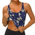 thumbnail image 3 of Uemuo Lilies Flowers Pattern Women's Sports Bra - High Impact Support, Breathable, and Comfortable Athletic Bra for Running, Yoga, and Workouts, 3 of 9