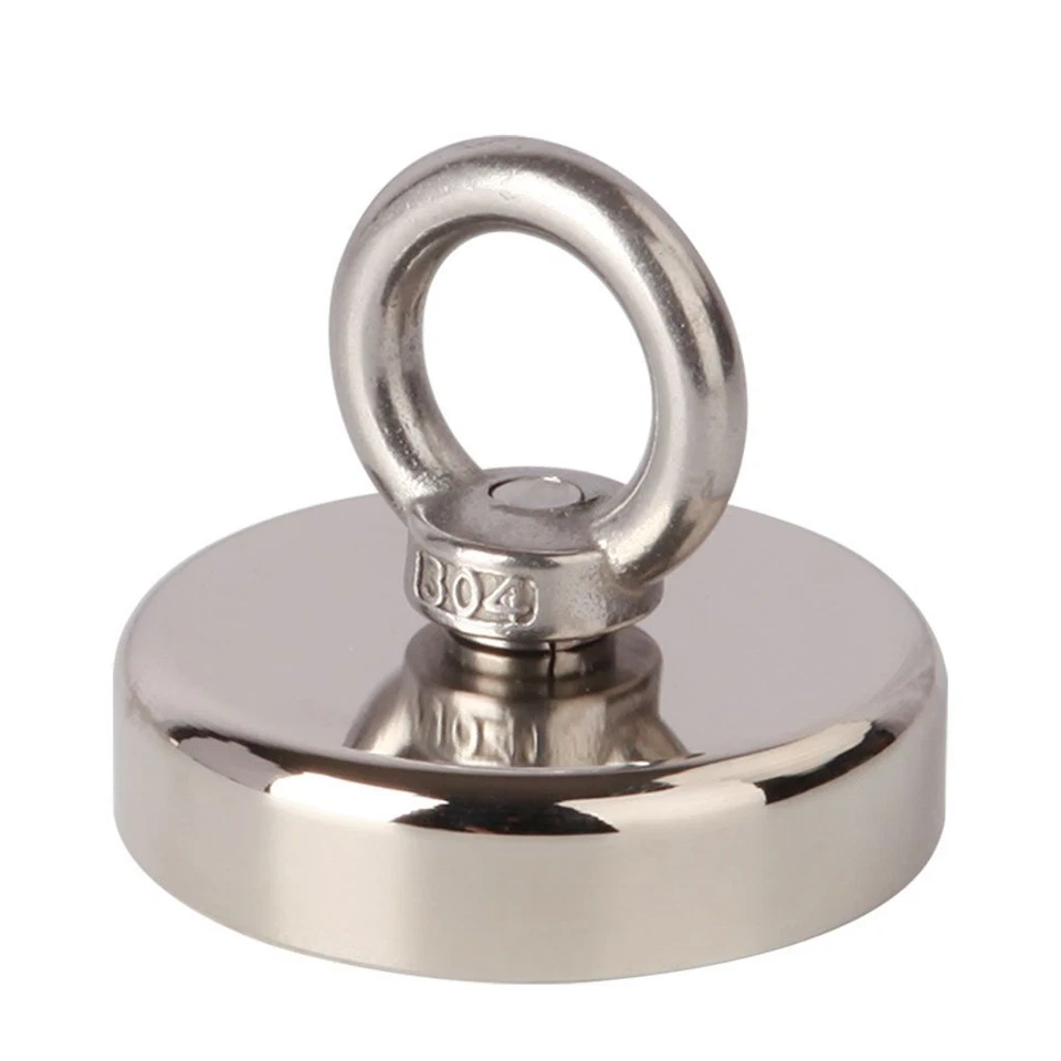 Neodymium Fishing 400Lbs Magnet Pulling Force Super Strong Round Rare Earth Hook