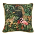thumbnail image 2 of Outdoor Decor by Commonwealth Ebony  Jungle Print Pillow 18 x 18 in Multi, 2 of 4