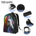 thumbnail image 5 of Haiem Colorful Haired White Horse Backpack - Stylish and Durable 15-inch Laptop Backpack with Waterproof Oxford Fabric, 5 of 8