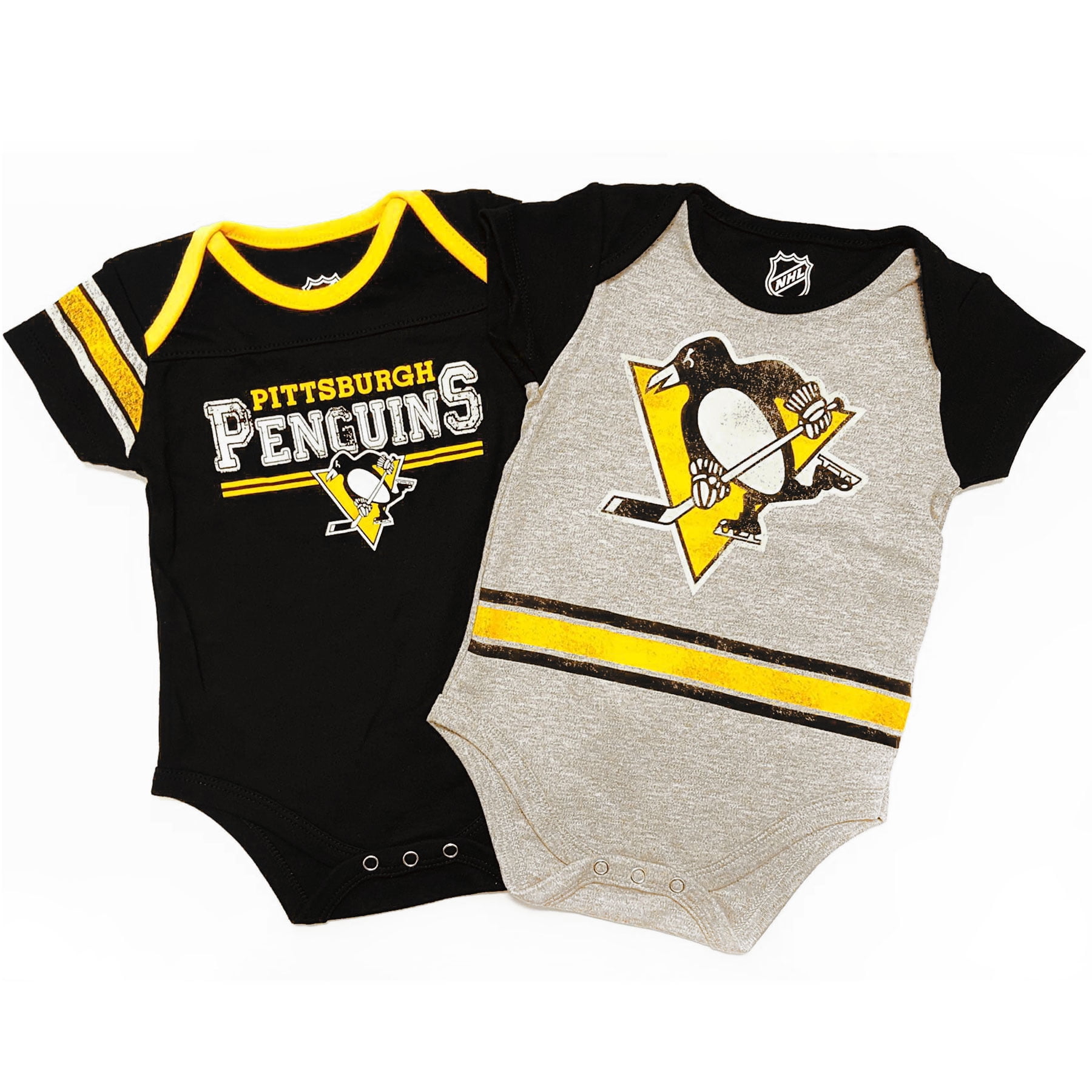 Pittsburgh Penguins NHL Baby Definitive 2pc Bodysuit Creeper Set NHL