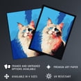 thumbnail image 2 of Seal Point Ragdoll Cat With Blue Eyes Pet Portrait Colourful Artwork Painting Unframed Wall Art Print Poster Home Decor Premium, 2 of 5