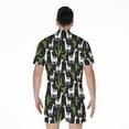 thumbnail image 2 of Cactus And Llama Pattern Short Sleeve Men'S Rompers, Cactus Planter Gardening Casual Summer Jumpsuits Outfit, 2 of 4
