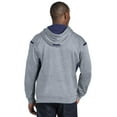 thumbnail image 2 of Sport-Tek Tech Fleece Colorblock Hooded Sweatshirt-XS (Grey Heather/True Navy), 2 of 6
