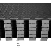 BalanceFrom 96 sq ft EVA Interlocking Exercise Protective Flooring, 24-Tile