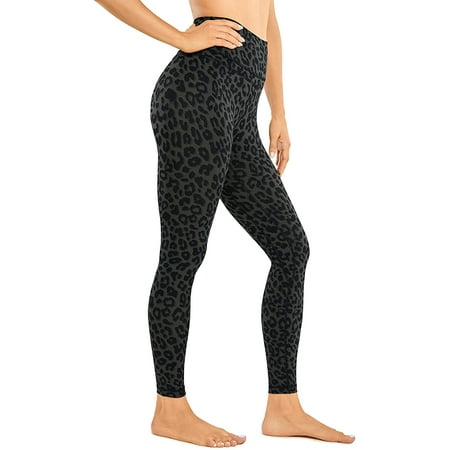 SUZH Women's Naked Feeling Workout Leggings 25 Inches - 7/8 High Waist ...