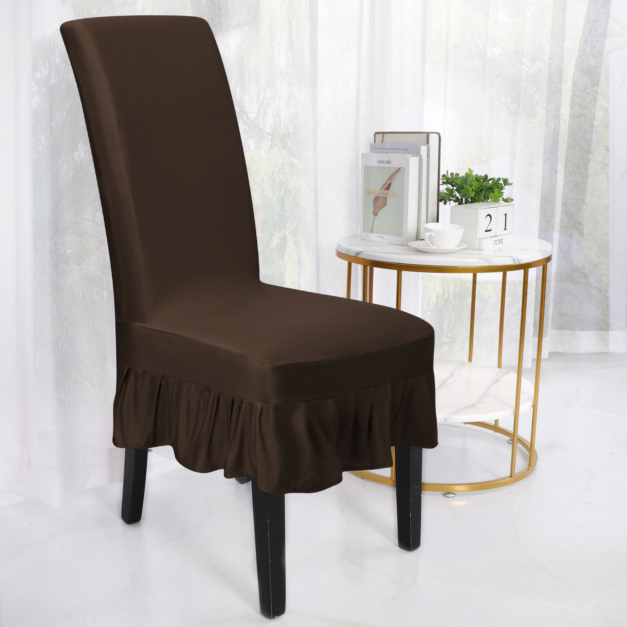 Details about   1 4 6Pc Stretch Spandex Chair Cover for Dining Room Wedding Party Seat Slipcover 