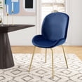 thumbnail image 4 of Newboti Furniture Blue and Gold Solid Back Side Chairs (Set of 2) 23054, 4 of 7