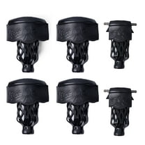 GSE Games & Sports Expert Set of 6 Heavy Duty PU Leather Billiard Pool Table Pockets, Billiard Table Replacement Pockets