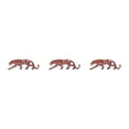 thumbnail image 3 of mmirethe Sculpture de Forme Animale Exquis Décor de Restaurant Élégant Décoratif Rouge 3Set, 3 of 6