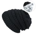 thumbnail image 5 of GZWYHT Beanies,Beanie Hats Most Popular Custom Brand Winter Thick Warm Wool Hair Cuffed Chunky Knitting Hat Women Winter Hats,Hats for Women Black, 5 of 6