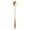 D #010, variant on 7-Inch Flower Spoon Coffee Teaspoon, Stainless Steel Coffee Teaspoon, Drink Stirring Spoon for Dessert, Coffee, Ice Cream, Tea (Gold)