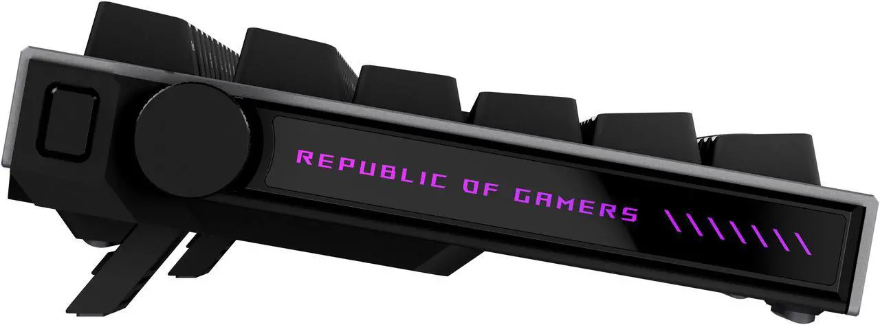 ASUS ROG Strix Morph 96 Wireless Mechanical Gaming Keyboard - 96% Full-Size, Tri-Mode, Hot Swappable NX Snow V2 Linear Switch, South Facing PCB, ABS Keycap, PC/Mac Support, Web-based Config - Black
