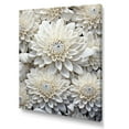 thumbnail image 2 of Designart "Ethereal Whiteness: Magical White Chrysanthemums" Chrysanthemums Canvas Prints, 2 of 7