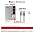 thumbnail image 3 of Calentador de agua sin tanque Thermomate eléctrico 18kW 208-240V, 3 of 7
