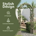 thumbnail image 3 of vidaXL Pergola 68.9" x 15.7" x 80.3" Gray Solid Fir Pergola, Weather-resistant with Planters, 3 of 9